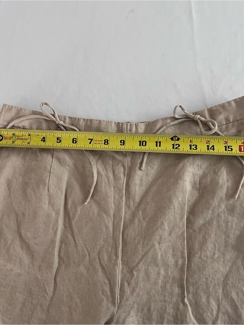 Jillian Jones Women Wide Leg 100% Linen Blend Pants With Bow Detail - Picture 12 of 13